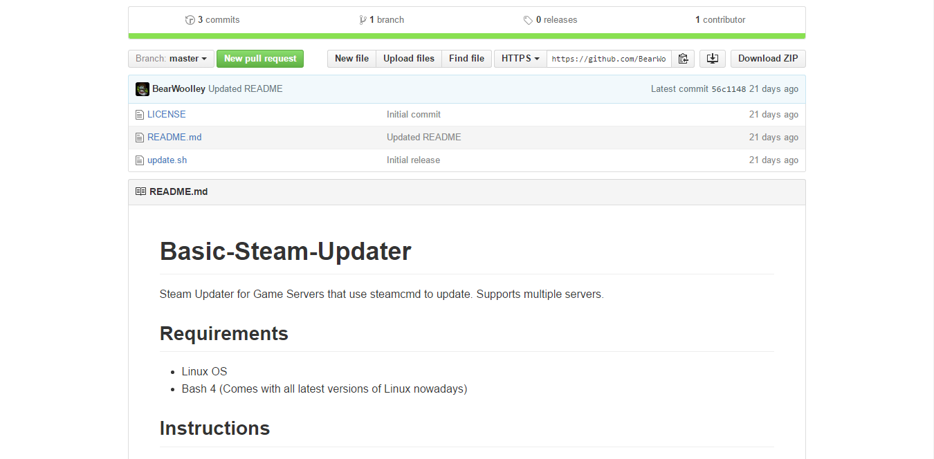 Basic Steam Updater